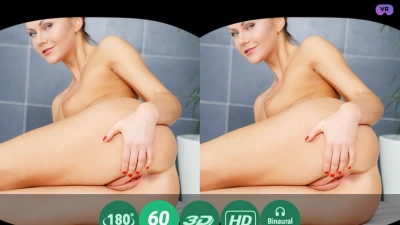 Fantastic orgasm in bathroom thumb main