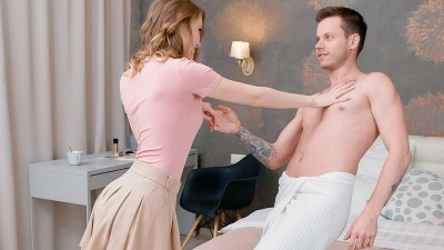 Naked lovers talk in bed thumb main