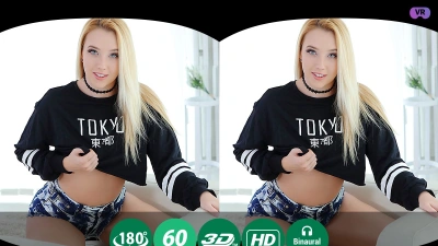 Barely Legal Blonde Shows her Pink Pussy thumb main