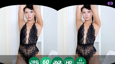 Breathtaking Brunette Tries On New Clothes thumb main